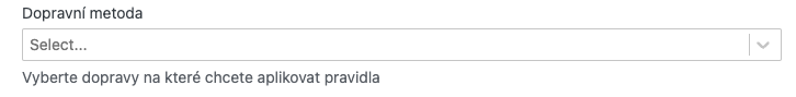 Výběr dopravní metody
