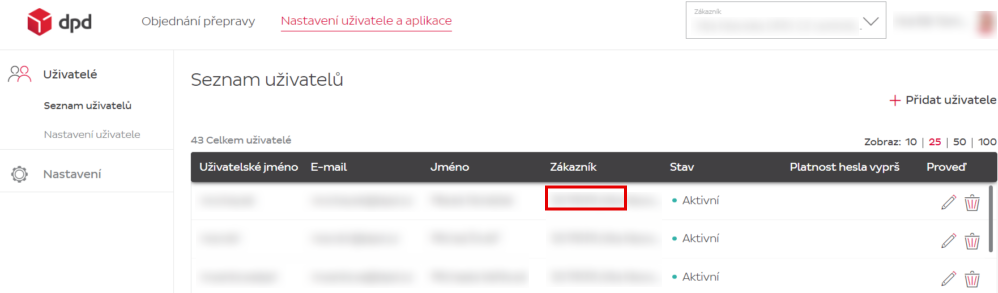 Customer ID in DPD Shipping