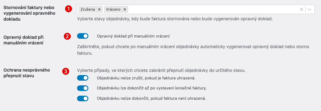 Nastavení platebních bran