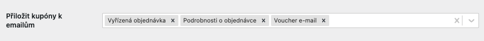 Attach voucher to emails setting