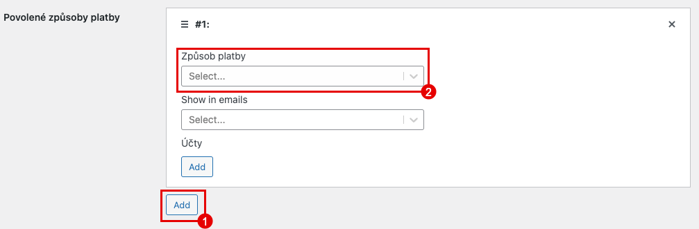 Adding a payment method